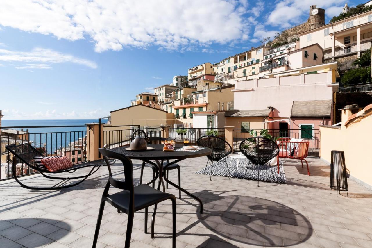 Ca Vivaldi Penthouse 5Terreparco Apartment Riomaggiore Luaran gambar